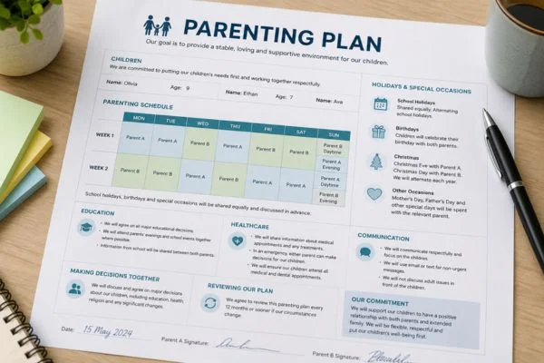 Understand parenting plans Wellingborough